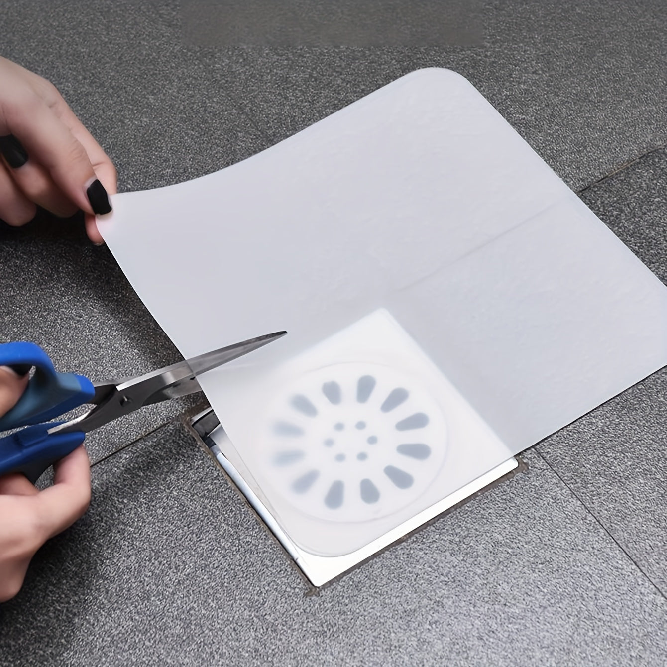1pc Thick Silicone Floor Drain Cover, Bathroom Seal Mat, Household Sewer Pipe Sink Floor Cover, Bathroom Supplies, Bathroom Accessories