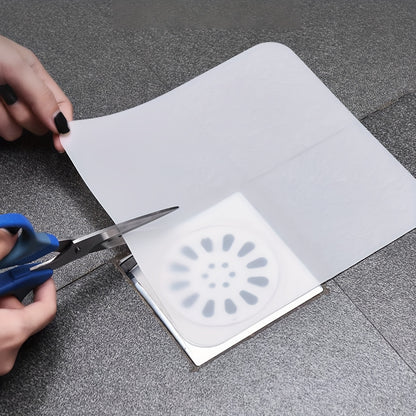 1pc Thick Silicone Floor Drain Cover, Bathroom Seal Mat, Household Sewer Pipe Sink Floor Cover, Bathroom Supplies, Bathroom Accessories