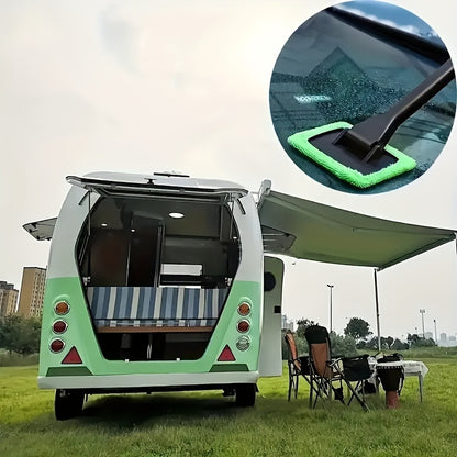 Cepillo para limpiar parabrisas de coche, con 10 almohadillas reutilizables, para interiores, exteriores, cristales del hogar y suciedad. Herramienta universal para limpiar cristales de coche.
