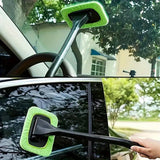 Car Windshield Window Cleaning Brush, with 10pcs Reusable Pads - For Internal, External, Household Glass and Dirty Car Wash Brush Universal Car Glass Cleaning Tool