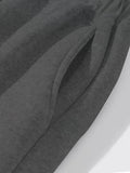 Joggers deportivos informales para hombre con estampado "Security", cintura elástica, cordón ajustable, lavables a máquina y bolsillos.