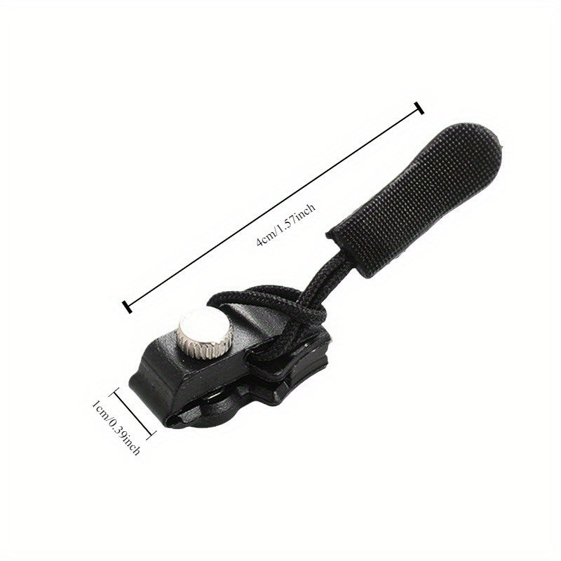 30pcs Universal Detachable Zipper Repair Kit, Black Instant Fix Slider, Secure Zipper Repair Set, with Detachable Rescuer Replacement for Sewing Clothing, Jackets, Backpacks