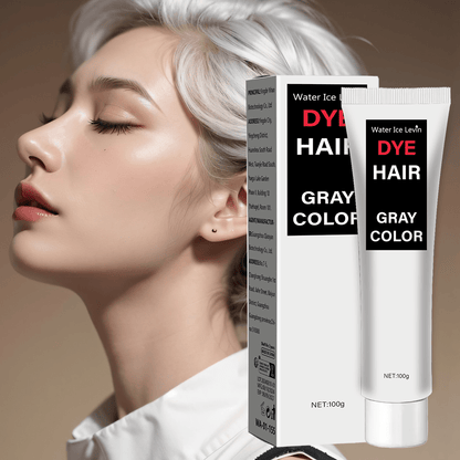 Gray Hair Dye, 100g, with Glycerin, Aloe Vera, Oatmeal, Natural Plant Extracts, Moisturizing, Soothing Scalp, Strengthening Hair, Reducing Irritation, for Normal Hair Type