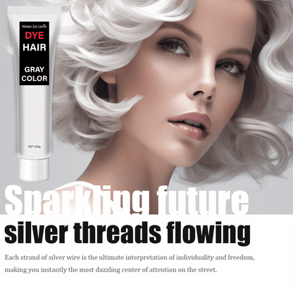 Gray Hair Dye, 100g, with Glycerin, Aloe Vera, Oatmeal, Natural Plant Extracts, Moisturizing, Soothing Scalp, Strengthening Hair, Reducing Irritation, for Normal Hair Type