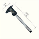 High-Precision Digital Caliper with Large LCD Display - Durable Carbon Fiber, Adjustable Strap for Office & Industrial Use