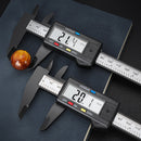 High-Precision Digital Caliper with Large LCD Display - Durable Carbon Fiber, Adjustable Strap for Office & Industrial Use