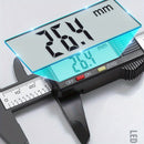 High-Precision Digital Caliper with Large LCD Display - Durable Carbon Fiber, Adjustable Strap for Office & Industrial Use