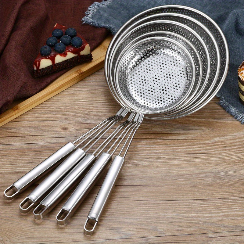 Stainless Steel Kitchen Utensil Set - Durable, Multi-Size Slotted Spoons for Draining & Cooking - Perfect for RVs