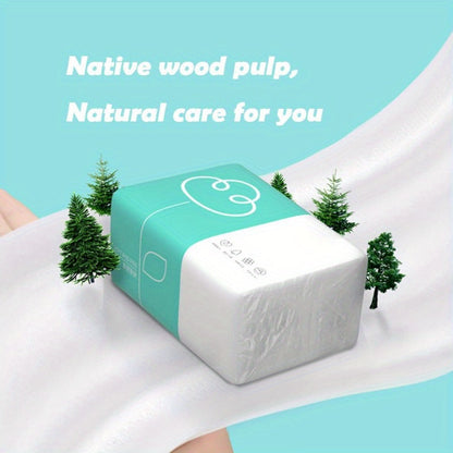 6pcs Soft and Thick 4-Ply Paper Towels, 240 Sheets per Pack, Recyclable, Absorbent Facial Tissues, 3-Ply Virgin Wood Pulp, for Home and Travel Use, Ideal for Cleaning