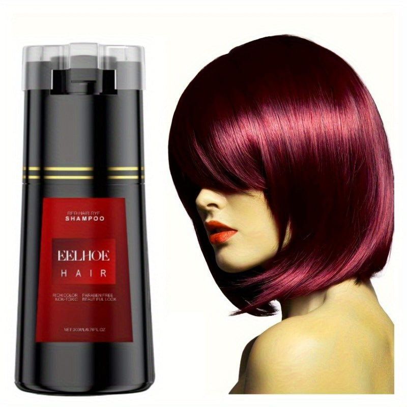 Instant Hair Color Shampoo for Gray Hair - 3-in-1 Natural Dye, Easy & Mess-Free, Long-Lasting, No Damage - Quick Results in Minutes,