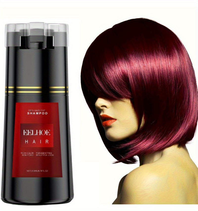 Instant Hair Color Shampoo for Gray Hair - 3-in-1 Natural Dye, Easy & Mess-Free, Long-Lasting, No Damage - Quick Results in Minutes,