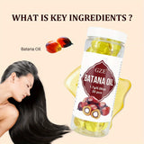 GZE Hair Batana Oil Capsules - Cold-Pressed and Unrefined Oil for Hair, Fortifies Weak and Dry Hair - Non-Greasy Formula Enriched with Antioxidant Vitamins - 20 Capsules