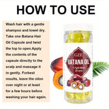 GZE Hair Batana Oil Capsules - Cold-Pressed and Unrefined Oil for Hair, Fortifies Weak and Dry Hair - Non-Greasy Formula Enriched with Antioxidant Vitamins - 20 Capsules
