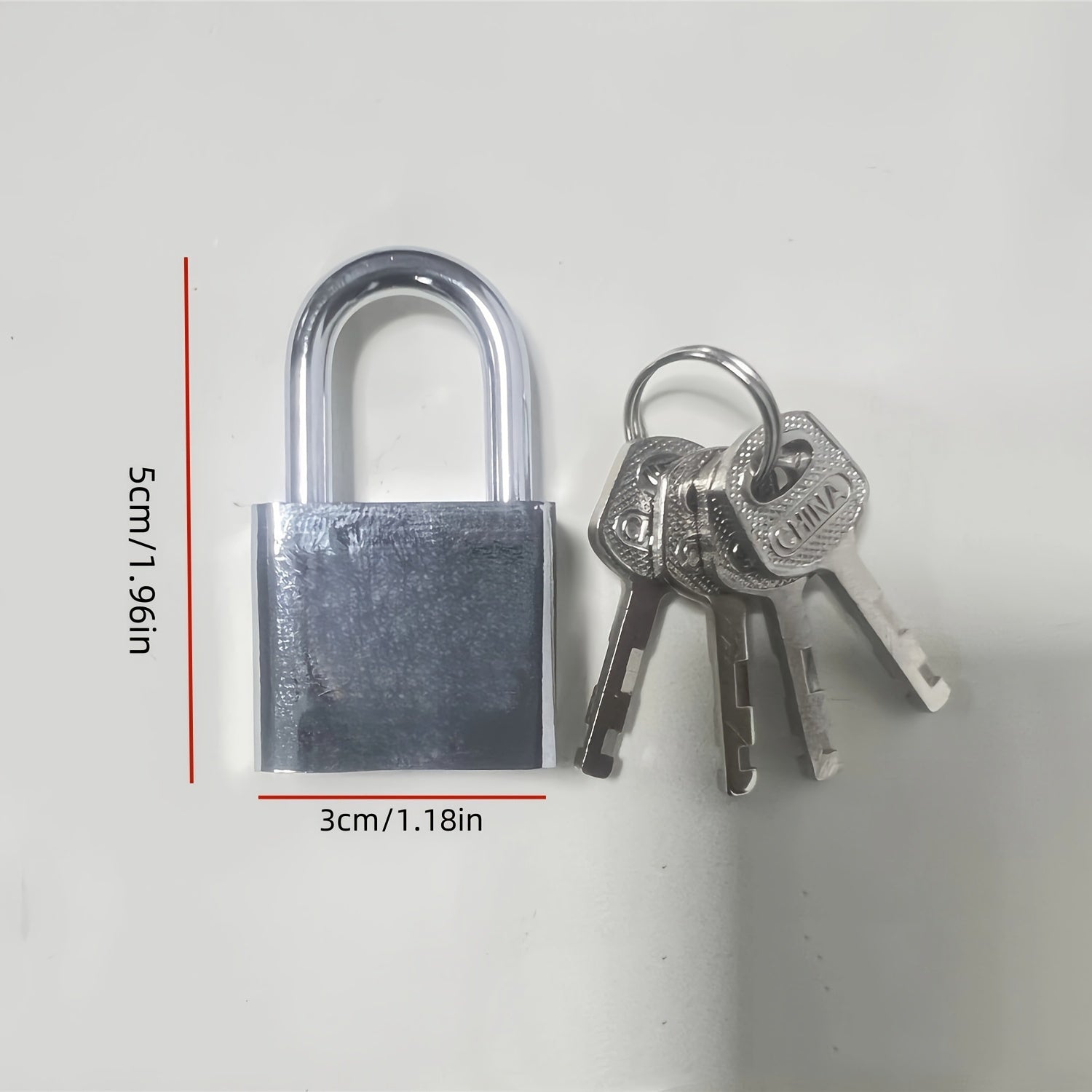 Rust-Proof & Waterproof Padlock Set with 4 Keys - Ideal for Dorms, Warehouses & Iron Gates