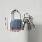 Rust-Proof & Waterproof Padlock Set with 4 Keys - Ideal for Dorms, Warehouses & Iron Gates