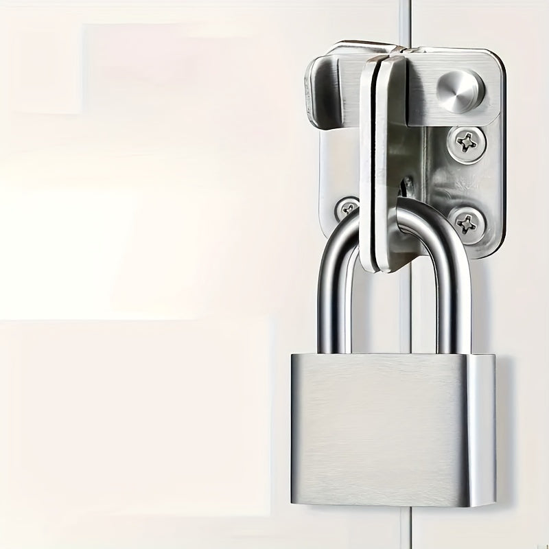Rust-Proof & Waterproof Padlock Set with 4 Keys - Ideal for Dorms, Warehouses & Iron Gates