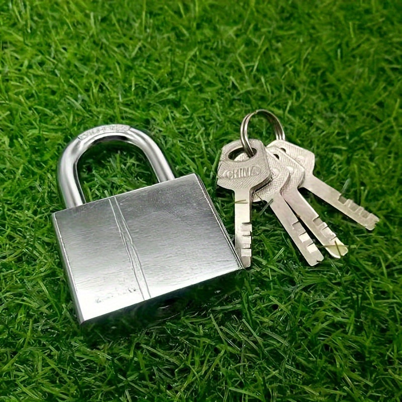 Rust-Proof &amp; Waterproof Padlock Set with 4 Keys - Ideal for Dorms, Warehouses &amp; Iron Gates