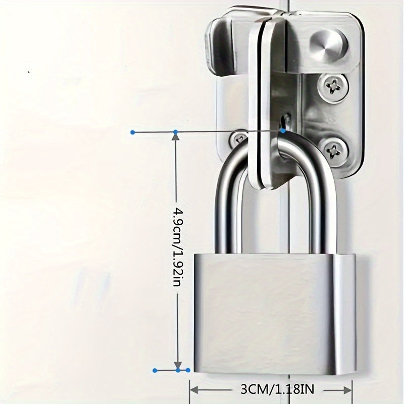 Rust-Proof & Waterproof Padlock Set with 4 Keys - Ideal for Dorms, Warehouses & Iron Gates