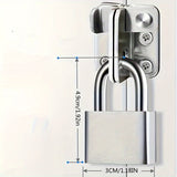 Rust-Proof & Waterproof Padlock Set with 4 Keys - Ideal for Dorms, Warehouses & Iron Gates