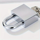 Rust-Proof & Waterproof Padlock Set with 4 Keys - Ideal for Dorms, Warehouses & Iron Gates