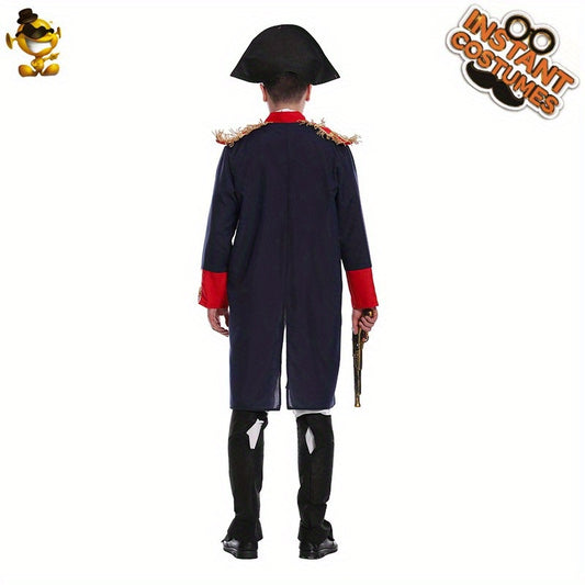 Glamorous Adult Pirate Costume - 1pc Polyester Movie and TV Character Roleplay Outfit for Halloween, Stage Performance, Masquerade Party, Cosplay Dress-Up Props