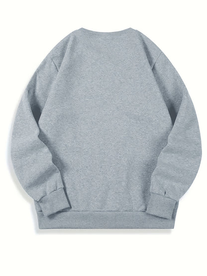 Berlin Germany Security Graphic Casual Sweatshirt for Men - Crew Neck Polyester Knit Active Pullover with Slight Stretch, Regular Fit Autumn/Winter Sportswear