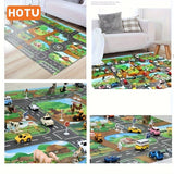 Versatile Traffic Play Mat - Educational Route Map for Youngsters, Ideal Room Decor & Gift for Halloween and Christmas