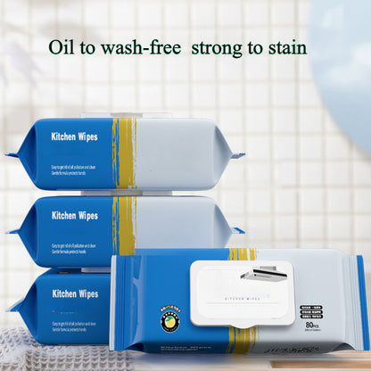 1 Pack Contemporary Kitchen Wet Wipes, Extra Strength Grease & Oil Removal, Thick Non-Woven Fabric, Hand Wash Only, Lightweight, Vegetable Theme, Oblong Shape, Polyester & Terrycloth Blend, Plastic Cover