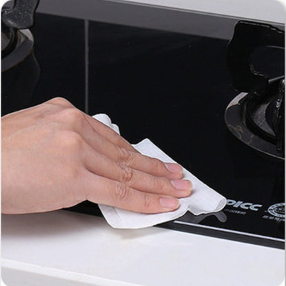 1 Pack Contemporary Kitchen Wet Wipes, Extra Strength Grease & Oil Removal, Thick Non-Woven Fabric, Hand Wash Only, Lightweight, Vegetable Theme, Oblong Shape, Polyester & Terrycloth Blend, Plastic Cover