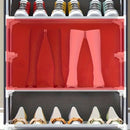 Sleek Style| Spacious Multi-Layer Dustproof Shoe Rack - Durable Stainless Steel & Cloth, Easy to Assemble, Large Capacity Organizer with Side Pockets for Bedroom & Dorm