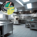 Stackable Kitchen Sponges: Yellow and Green Super Absorbent Scrubbers for Dishes and Pots