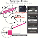 1pc Purple Pilates Bar Kit with Adjustable Resistance Band - Stainless Steel Exercise Stick for Men & Women - Perfect for Home Gym, Yoga, Squats, & Body Shaping - Lightweight & Easy to Assemble, Gym Accessories