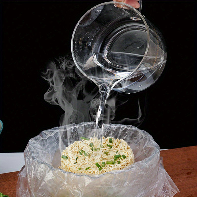 Large Transparent Disposable Freshness Bags - Perfect for Supermarket & Convenience Store Food Storage