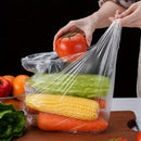 Large Transparent Disposable Freshness Bags - Perfect for Supermarket & Convenience Store Food Storage