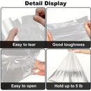 Large Transparent Disposable Freshness Bags - Perfect for Supermarket & Convenience Store Food Storage
