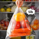 Large Transparent Disposable Freshness Bags - Perfect for Supermarket & Convenience Store Food Storage