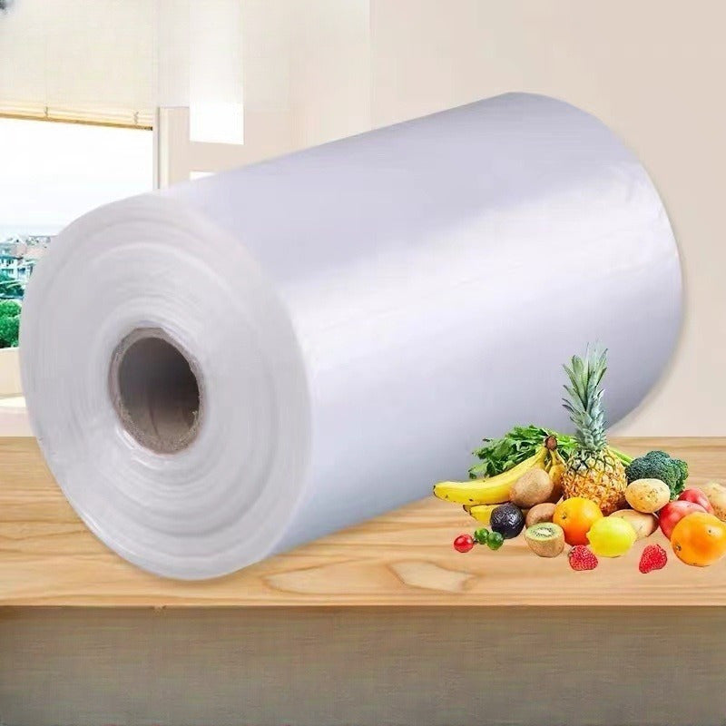 Large Transparent Disposable Freshness Bags - Perfect for Supermarket & Convenience Store Food Storage
