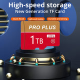Tarjeta TF de alta velocidad de 1 TB, clase Ultra 10, lectura rápida, segura, estable, duradera y resistente, para tabletas, cámaras, teléfonos, cámaras de salpicadero, monitorización de protección contra rayos X y tarjeta Micro SD.