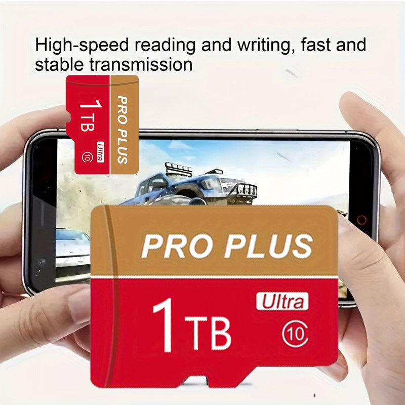 Tarjeta TF de alta velocidad de 1 TB, clase Ultra 10, lectura rápida, segura, estable, duradera y resistente, para tabletas, cámaras, teléfonos, cámaras de salpicadero, monitorización de protección contra rayos X y tarjeta Micro SD.