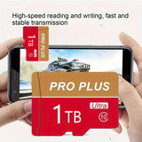 Tarjeta TF de alta velocidad de 1 TB, clase Ultra 10, lectura rápida, segura, estable, duradera y resistente, para tabletas, cámaras, teléfonos, cámaras de salpicadero, monitorización de protección contra rayos X y tarjeta Micro SD.
