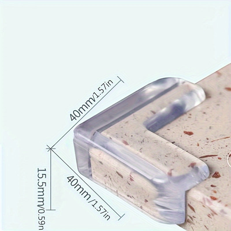 10-Pack Silicone Table Corner Guards - Thick Safety Pads for Glass Coffee Tables, Latex-Free Furniture Protection Covers