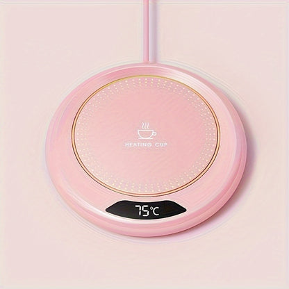 Cop Rose Smart USB Beverage Warmer - Adjustable 3-Temperature Coaster for Office, Camping & Picnics, Fits Most Cups