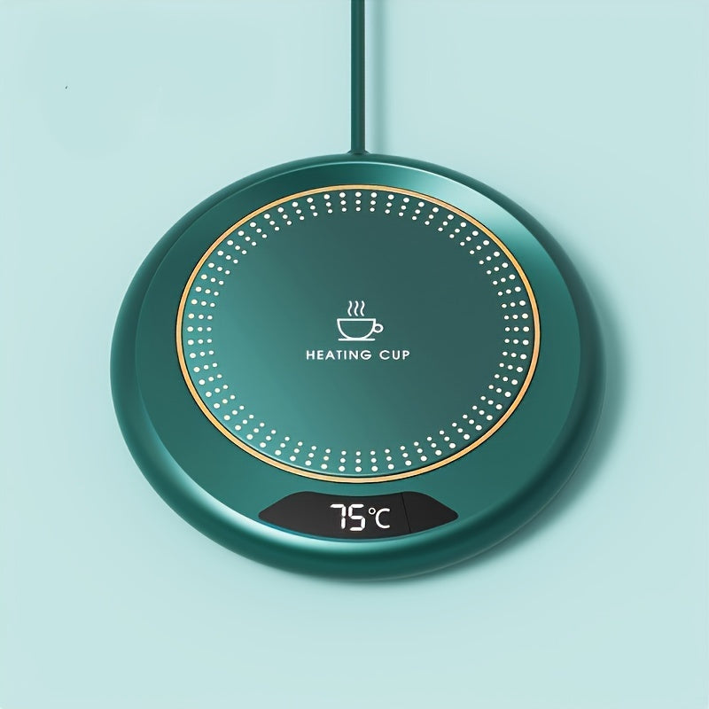 Cop Rose Smart USB Beverage Warmer - Adjustable 3-Temperature Coaster for Office, Camping & Picnics, Fits Most Cups