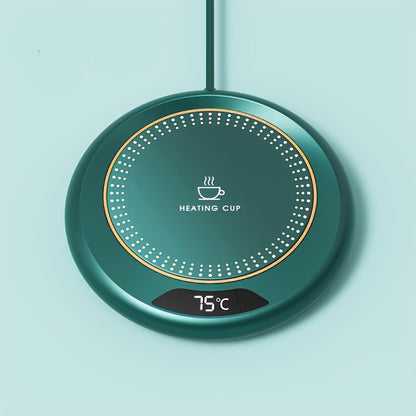 Cop Rose Smart USB Beverage Warmer - Adjustable 3-Temperature Coaster for Office, Camping & Picnics, Fits Most Cups