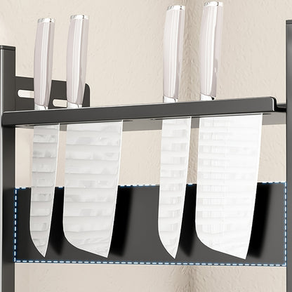 Especiero de acero de varios niveles LDQ: organizador de encimera resistente a la intemperie para cocinas de hogares y restaurantes