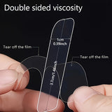 160pcs/80pcs Multifunctional Double-Sided Tape Set - Transparent, Removable, Waterproof Hanging Strips, Used for Pasting Christmas Gifts, Festivals, Parties, Hanging Decorations, Couplets, Photos, and Clocks.