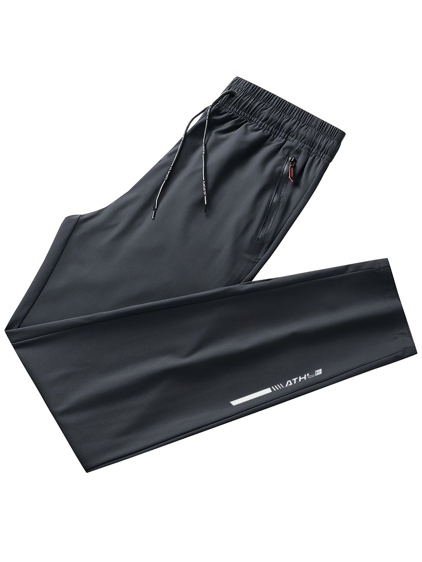 Pantalones deportivos con estampado del alfabeto para hombre, de secado rápido y con cordón, ideales para gimnasio, fitness y verano o otoño.