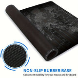 Water-Resistant Large Gaming Mouse Pad with Stitched Edges, 1PC Extended Thick Rubber Desk Mat with Non-Slip Base, Washable Mousepad