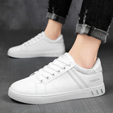 Men's Trendy Street Style Low Top Skateboard Shoes, Comfy Non-Slip Lace-Up Durable Sneakers For Men's Outdoor Activities