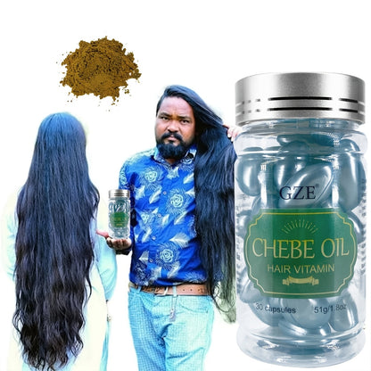 Cápsulas vitamínicas para el cabello Chebe Oil: suero de gel suave para hidratar, suavizar e hidratar el cabello dañado, para el otoño.